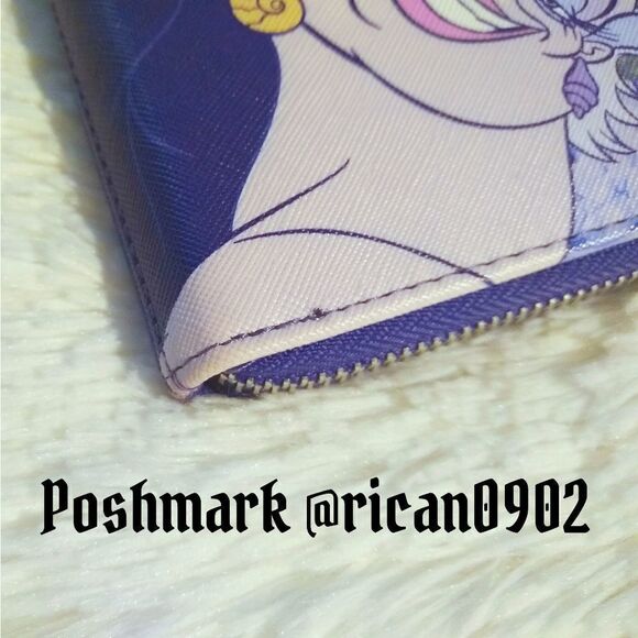 Loungefly Disneyย The Little Mermaid UrsulaโFloral Satchel andโWallet - Picture 11 of 16